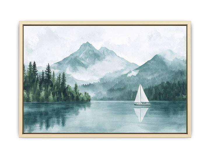 McDonald Lake Canvas Painting 