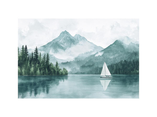 McDonald Lake Oil Painting 