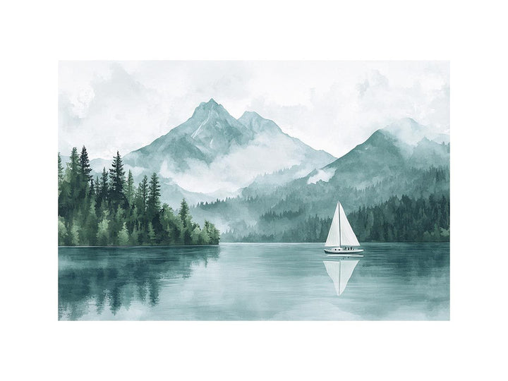 McDonald Lake Oil Painting 