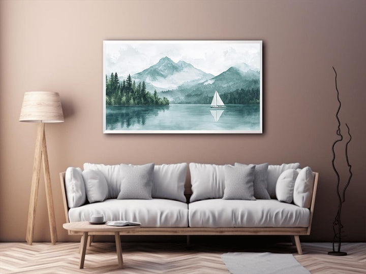 McDonald Lake Canvas Painting 