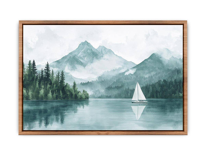 McDonald Lake Canvas Painting 