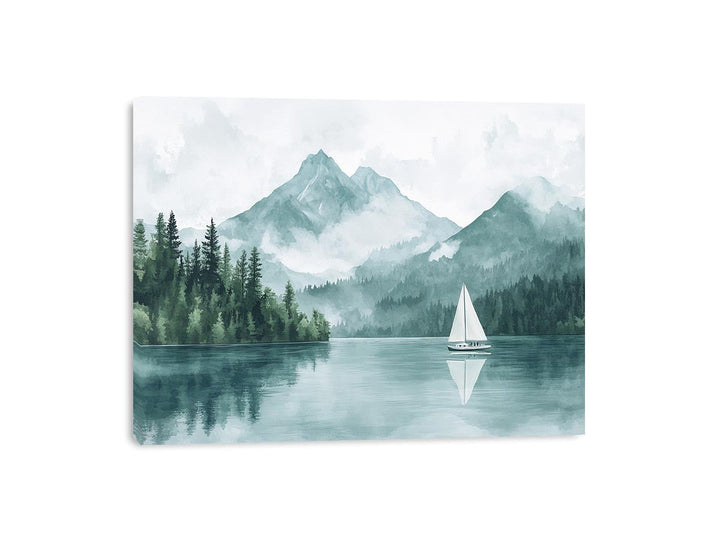 McDonald Lake Canvas Painting 