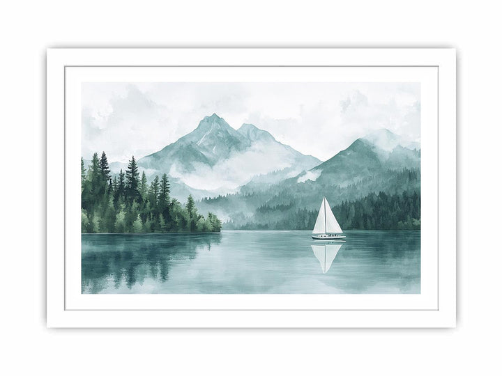 McDonald Lake Canvas Painting 