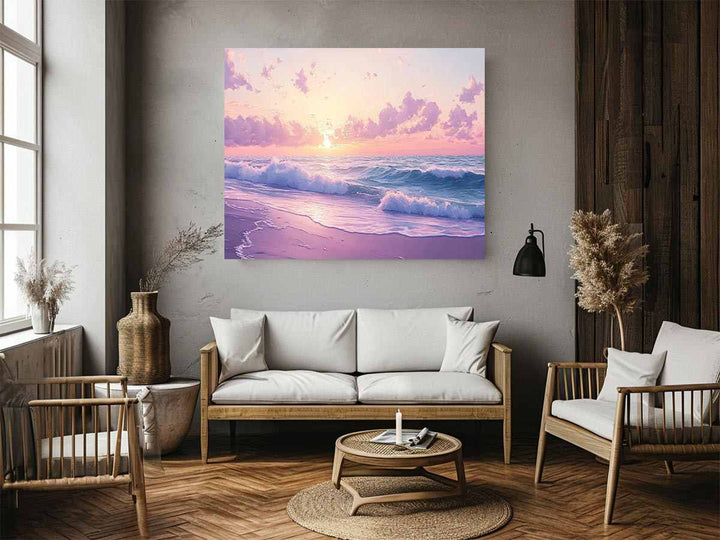 Pink Shore Painting 