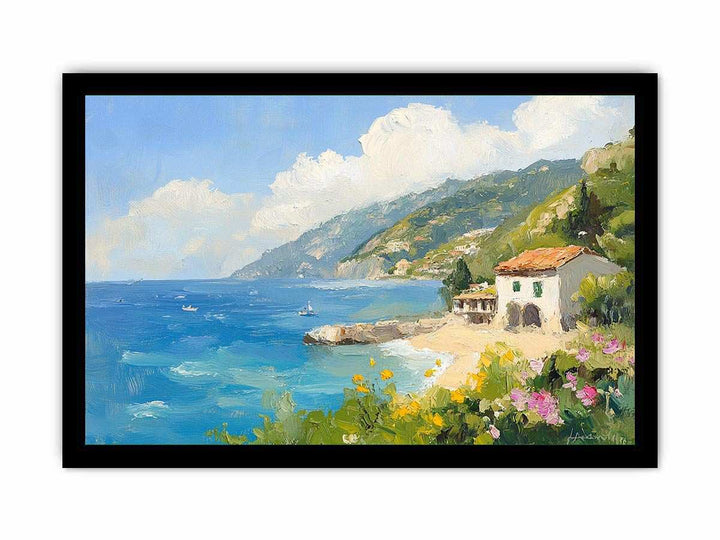 Amalfi Cost II Canvas Painting 