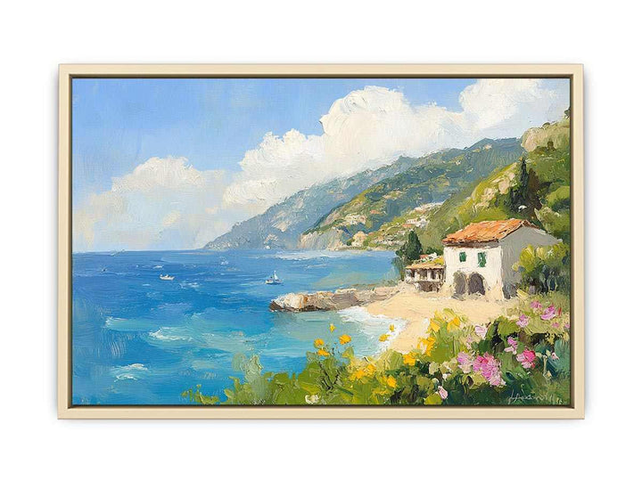 Amalfi Cost II Canvas Painting 