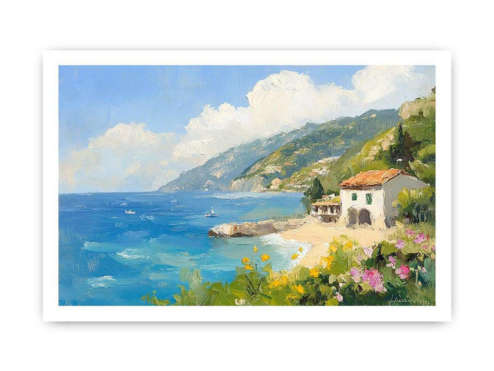 Amalfi Cost II Canvas Painting 