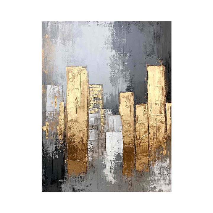 Skyscrapers Oil Painting 