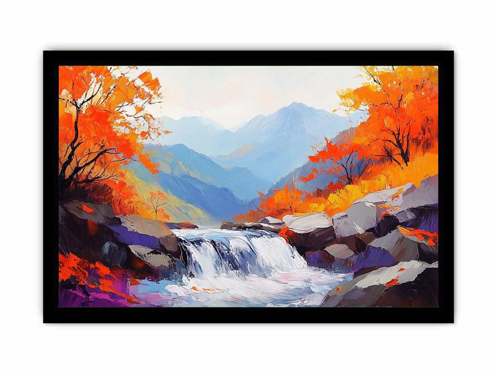 Autumn Stream III Canvas Painting 