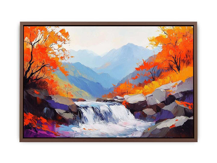 Autumn Stream III Canvas Painting 