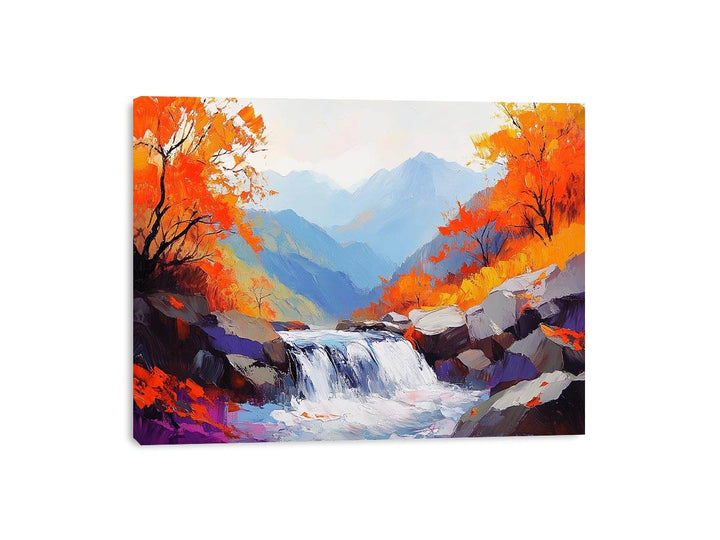 Autumn Stream II Canvas Painting 