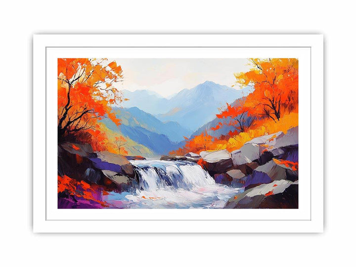 Autumn Stream II Canvas Painting 