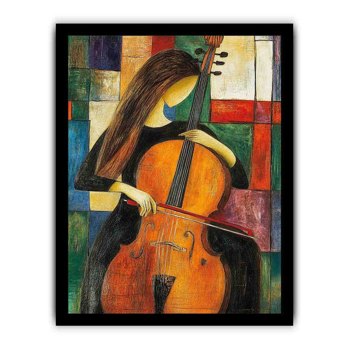 Cello Canvas Painting 