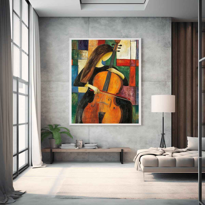 Cello Canvas Painting 