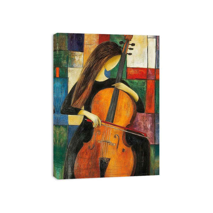 Cello Canvas Painting 