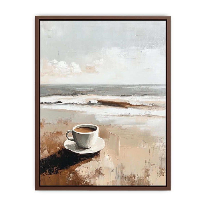 Morning Coffee Canvas Painting 