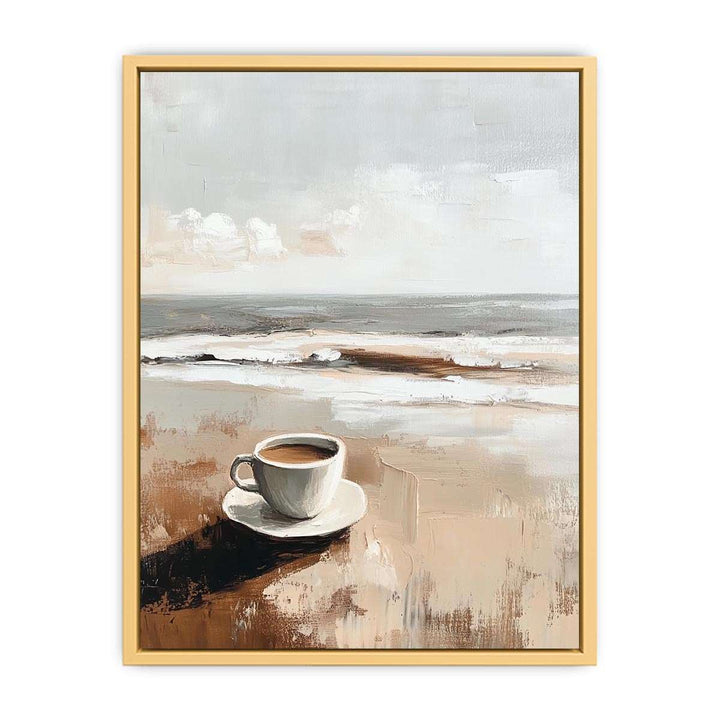 Morning Coffee Canvas Painting 