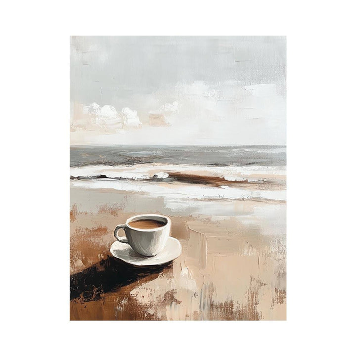 Morning Coffee Oil Painting 