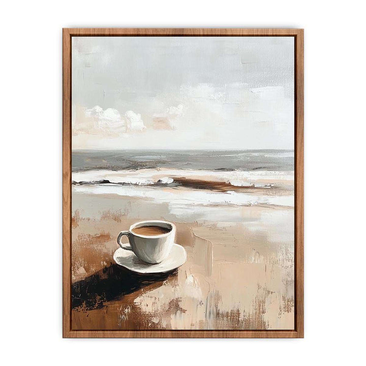 Morning Coffee Canvas Painting 