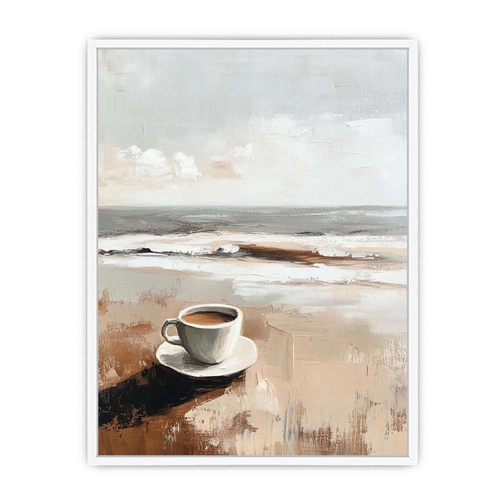 Morning Coffee Canvas Painting 