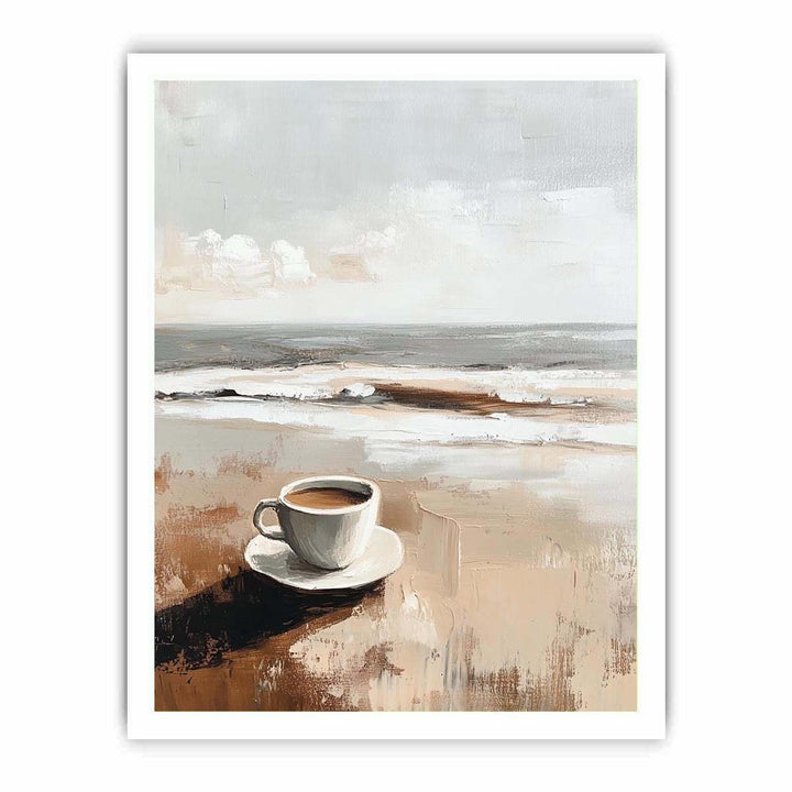 Morning Coffee Canvas Painting 