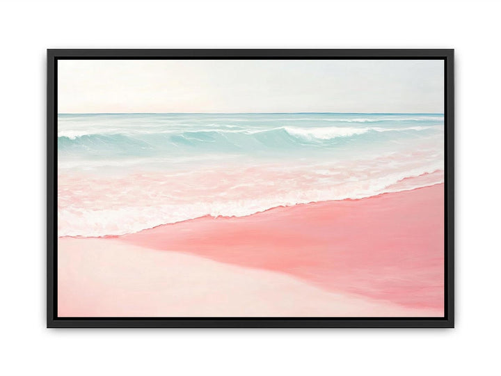 Pink Beach I Canvas Painting 