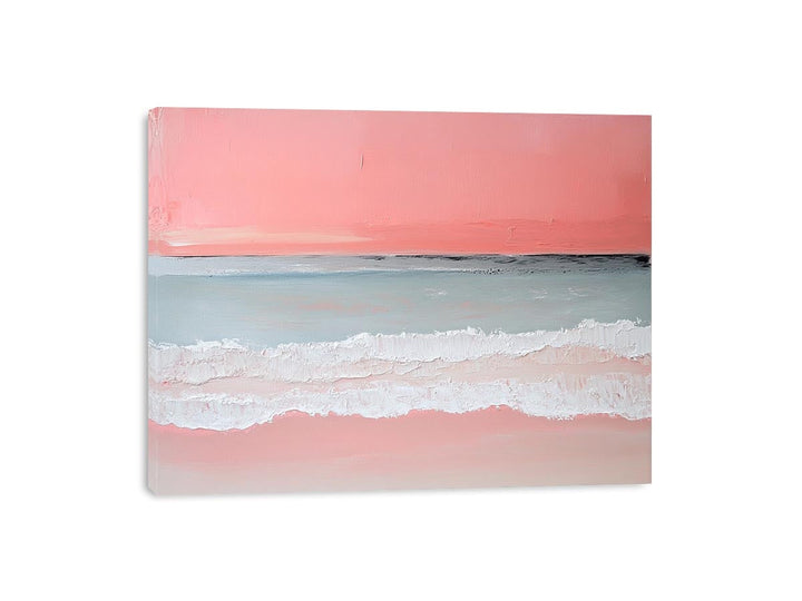 Pink Beach II Canvas Painting 