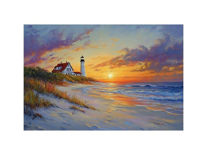 Lighhouse II Oil Painting 