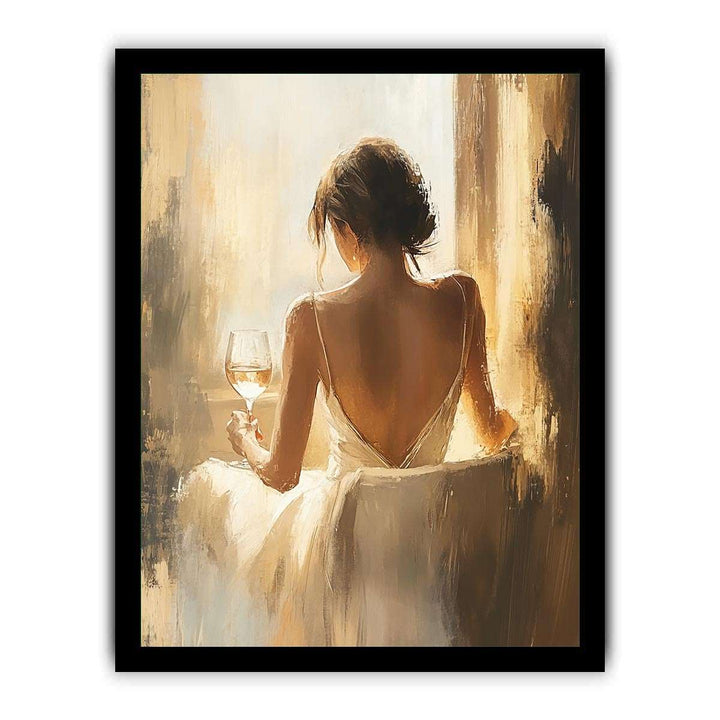 Glass of Wine Canvas Painting 