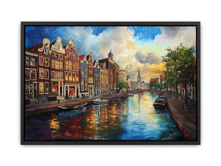 Amsterdam I Canvas Painting 