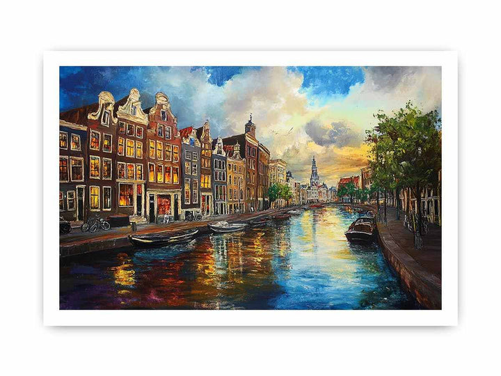 Amsterdam I Canvas Painting 