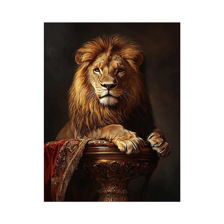  Lion King Oil Painting 