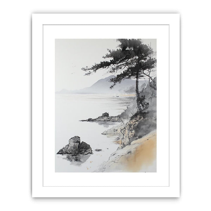 Beach Tree Canvas Painting 