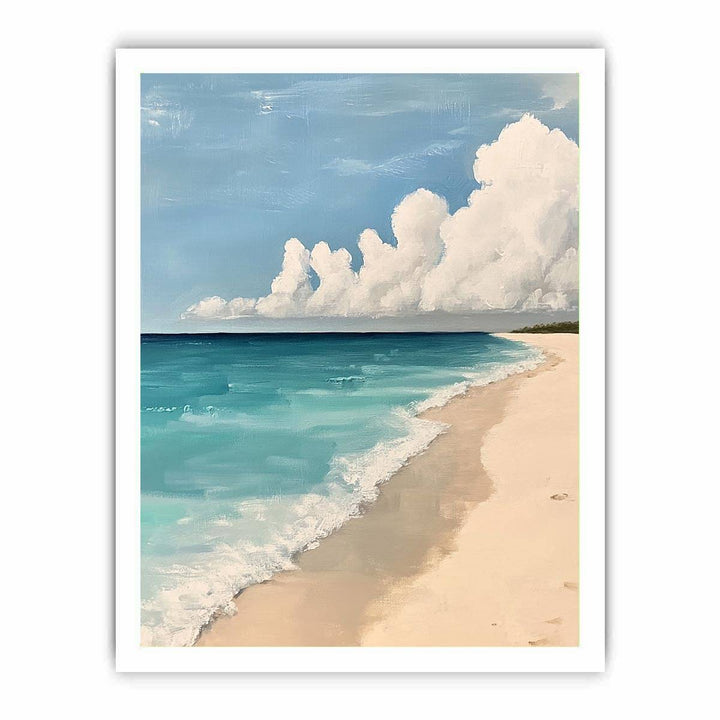 Neutral beach Canvas Painting 