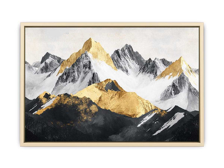 Mountain Range Canvas Painting 