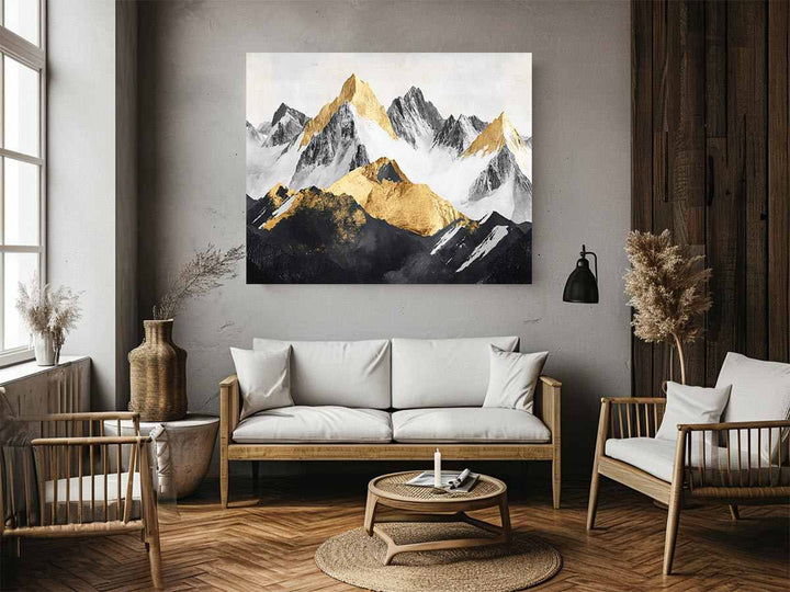 Mountain Range Painting 