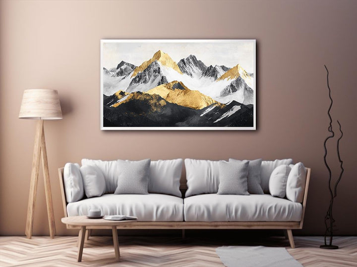 Mountain Range Canvas Painting 