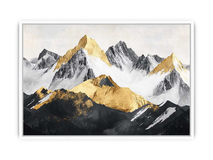 Mountain Range Canvas Painting 