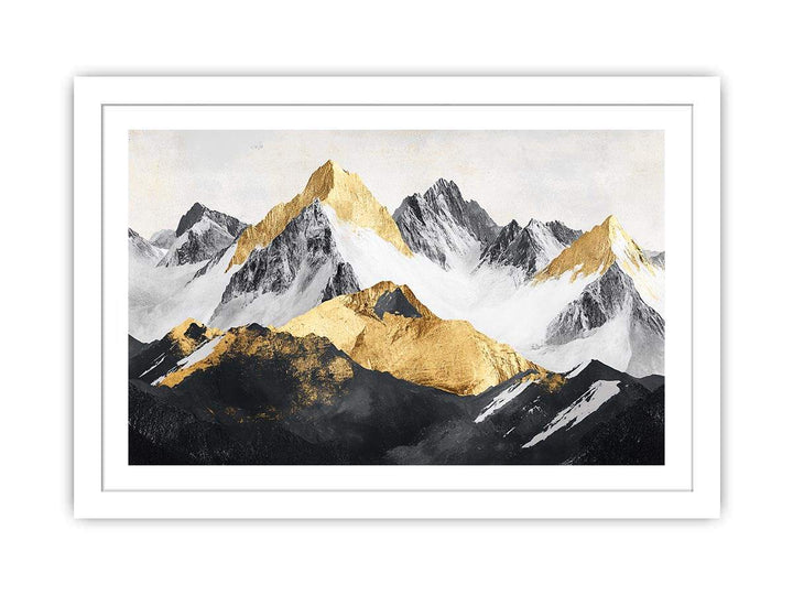 Mountain Range Canvas Painting 