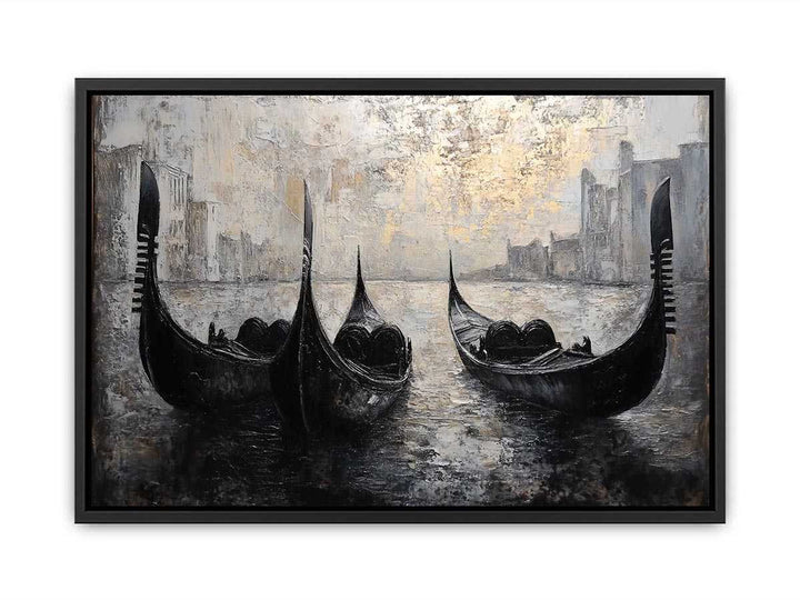 Gondolas Canvas Painting 