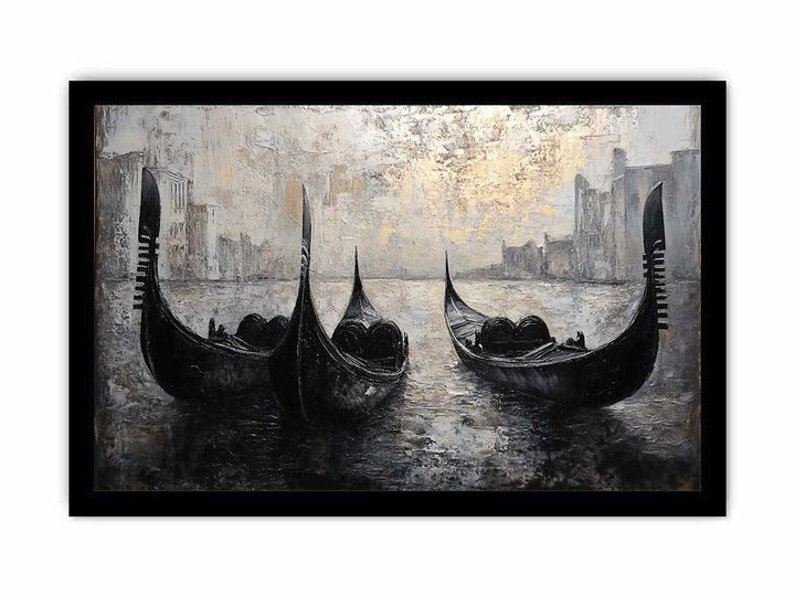 Gondolas Canvas Painting 