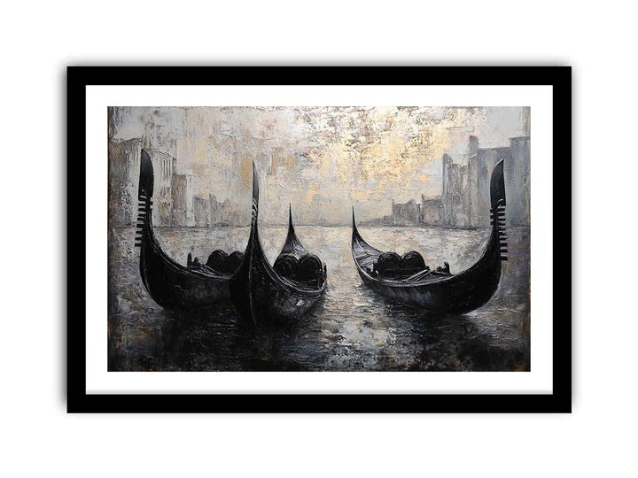 Gondolas Canvas Painting 