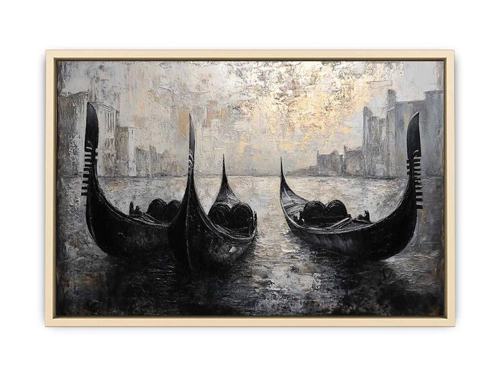 Gondolas Canvas Painting 