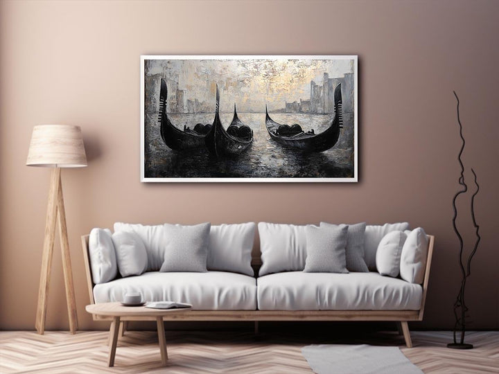 Gondolas Canvas Painting 