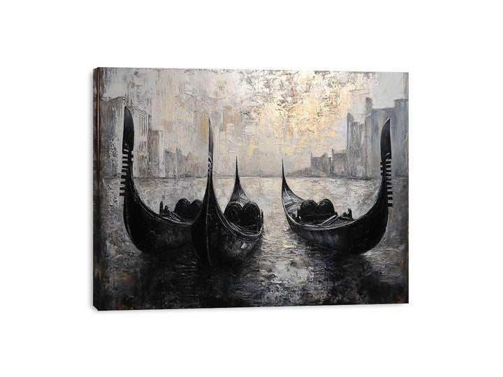 Gondolas Canvas Painting 