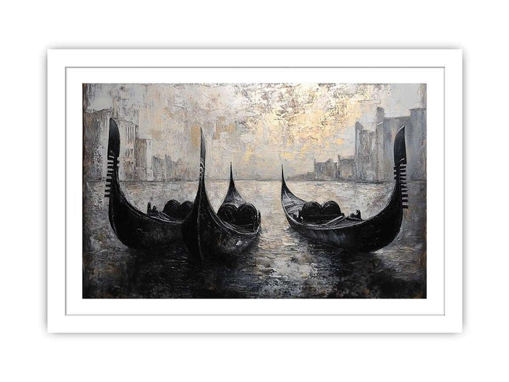 Gondolas Canvas Painting 