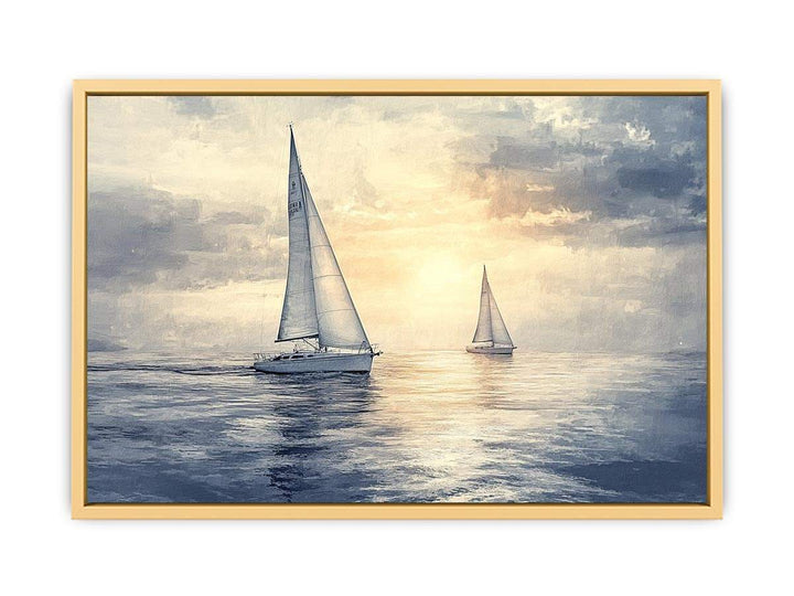 Sailing Yachts III Canvas Painting 