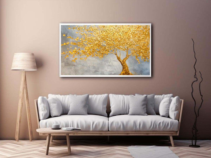 Golden Tree II Canvas Painting 