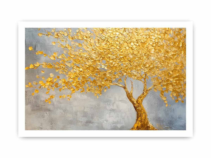 Golden Tree II Canvas Painting 