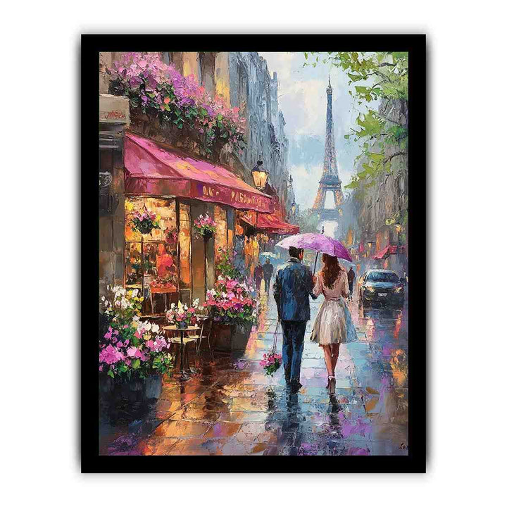 Paris street II Canvas Painting 